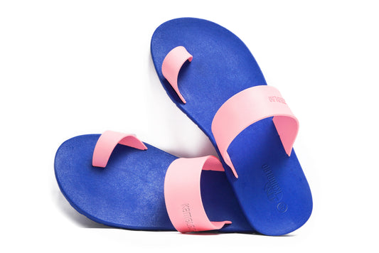 Pop Thumb Blue Sole LightPink Strap