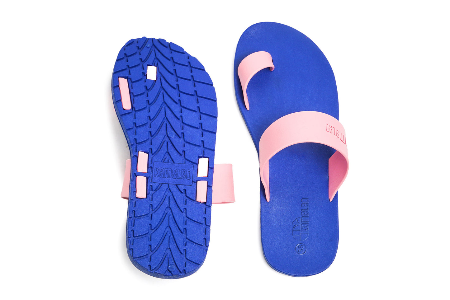 Pop Thumb Blue Sole LightPink Strap