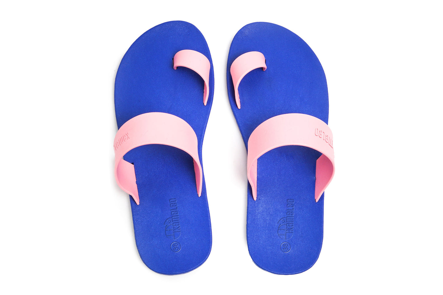 Pop Thumb Blue Sole LightPink Strap