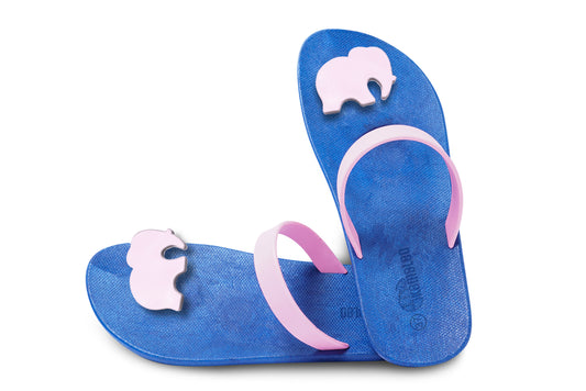 Poppi Ellie Blue Sole LightPink Strap