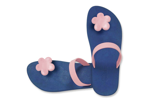 Poppi Flora Blue Sole LightPink Strap