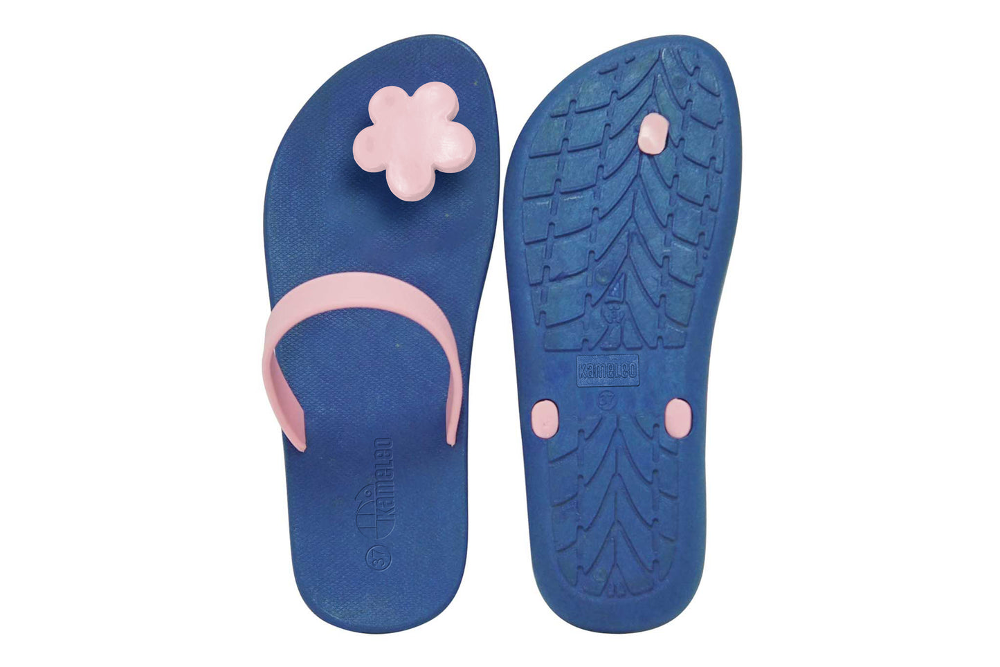 Poppi Flora Blue Sole LightPink Strap