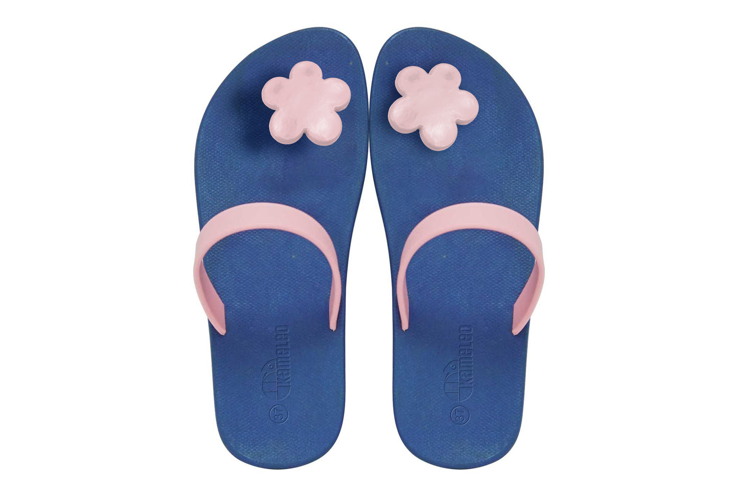 Poppi Flora Blue Sole LightPink Strap