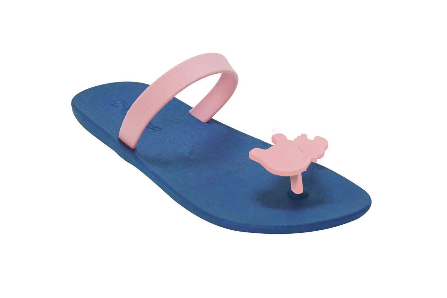 Poppi Hippo Blue Sole LightPink Strap