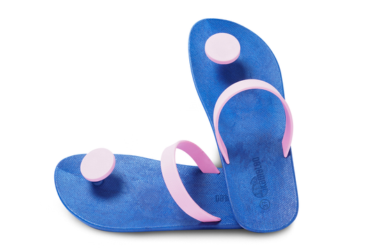 Poppi Dot Blue Sole LightPink Strap