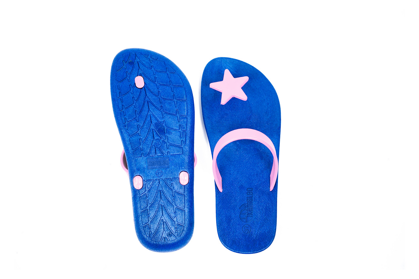 Poppi Star Blue Sole LightPink Strap