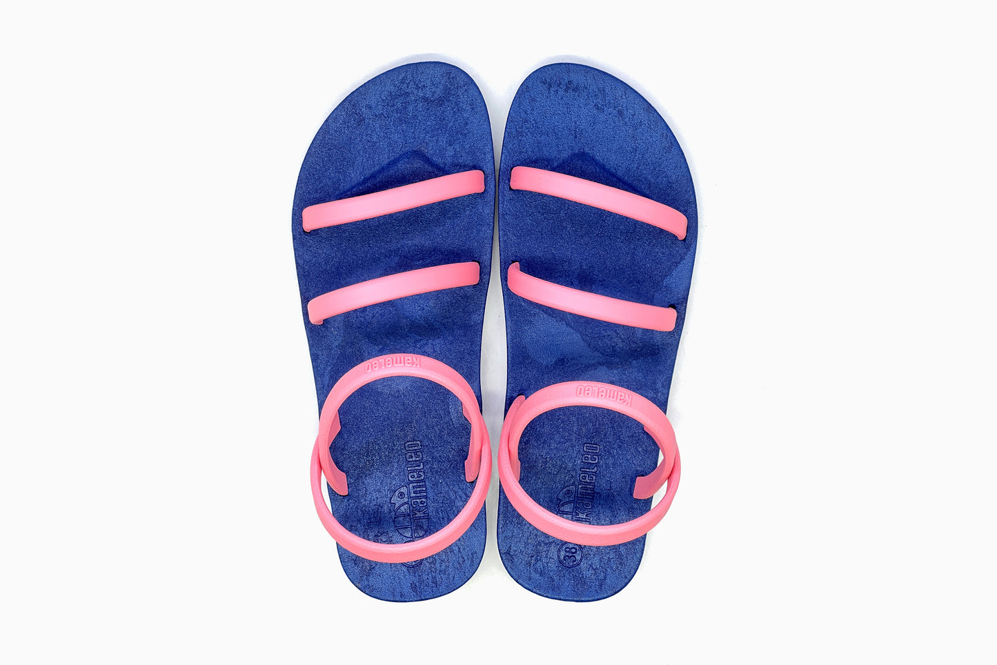 Twin Slim Blue Sole LightPink Strap