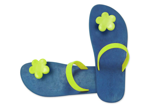 Poppi Flora Blue Sole Lime Strap