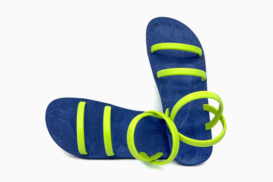 Twin Slim Blue Sole Lime Strap