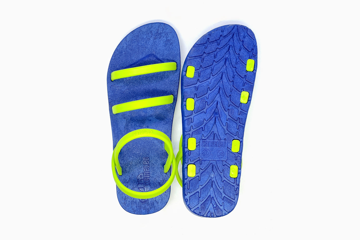 Twin Slim Blue Sole Lime Strap