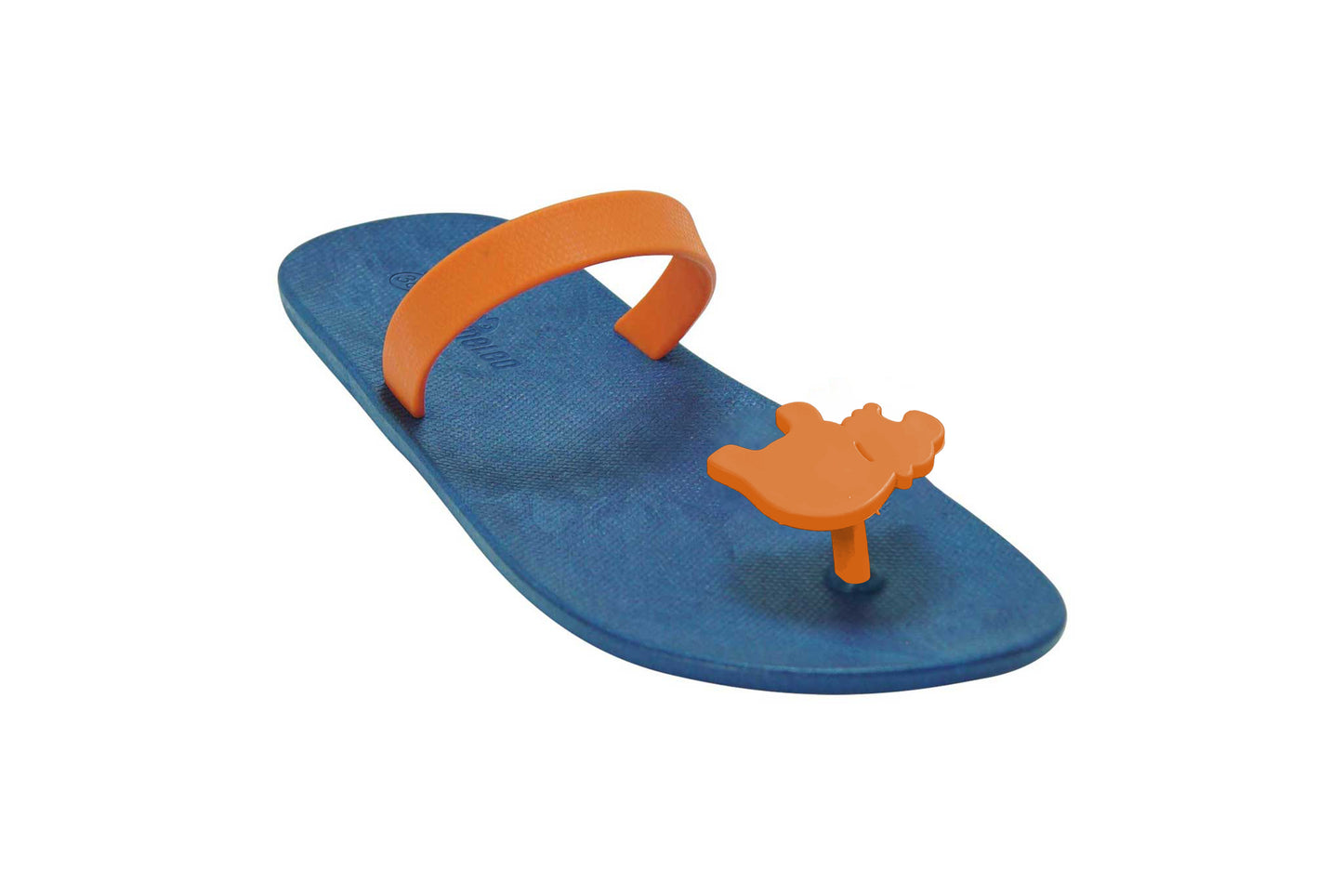 Poppi Hippo Blue Sole Orange Strap