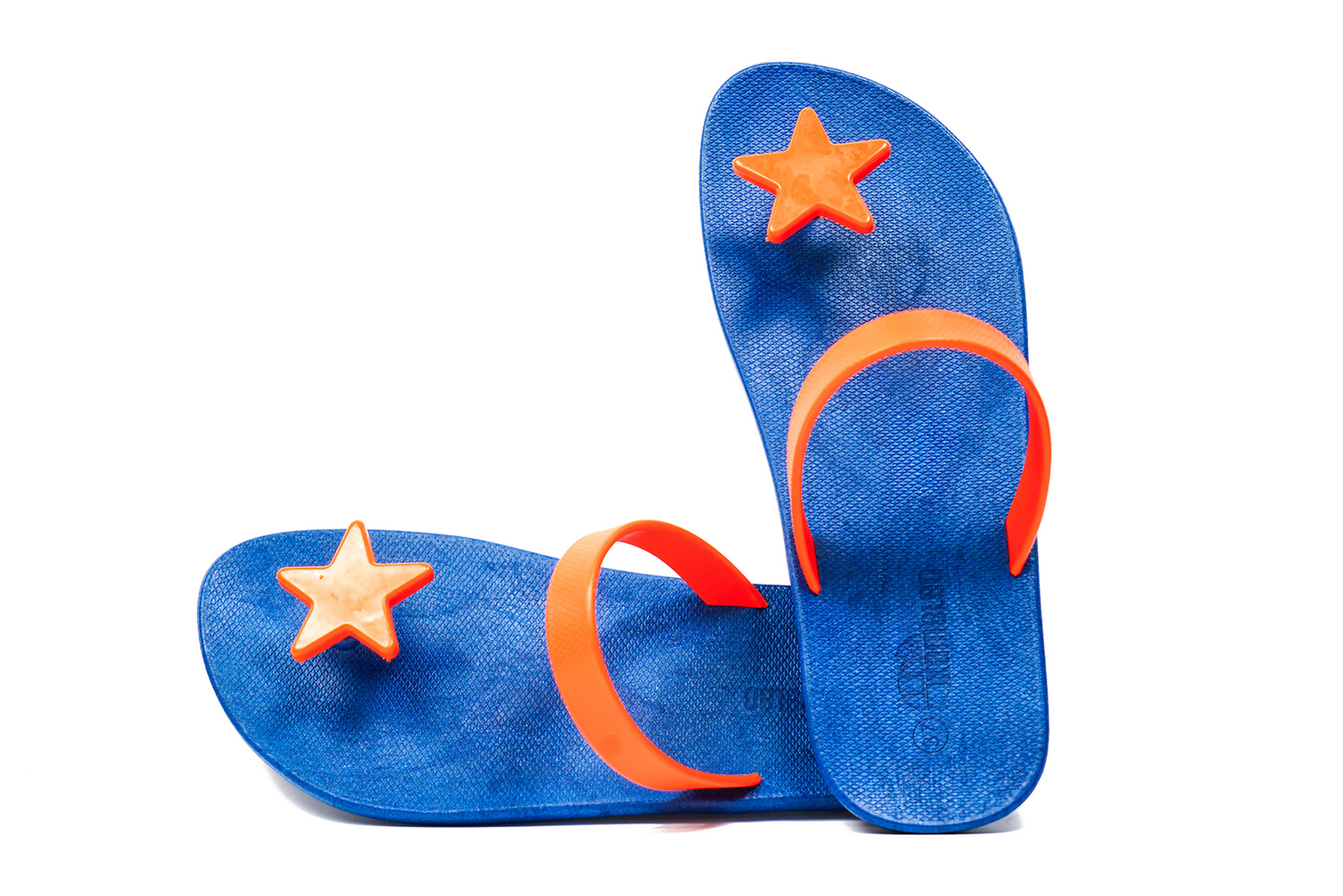 Poppi Star Blue Sole Orange Strap