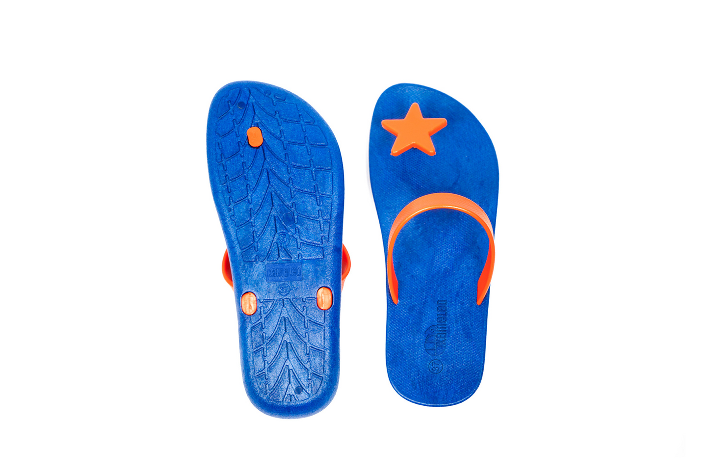 Poppi Star Blue Sole Orange Strap