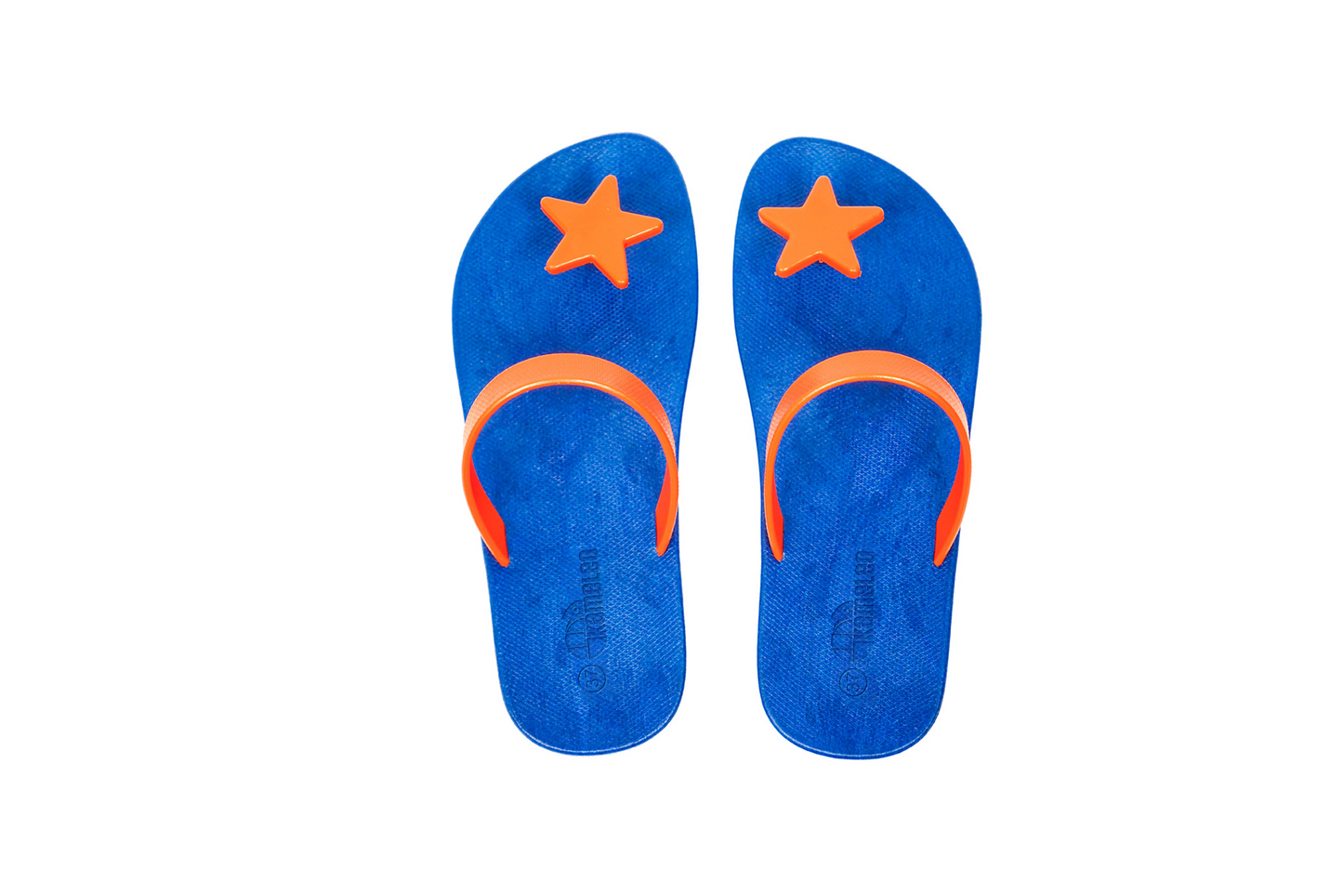 Poppi Star Blue Sole Orange Strap