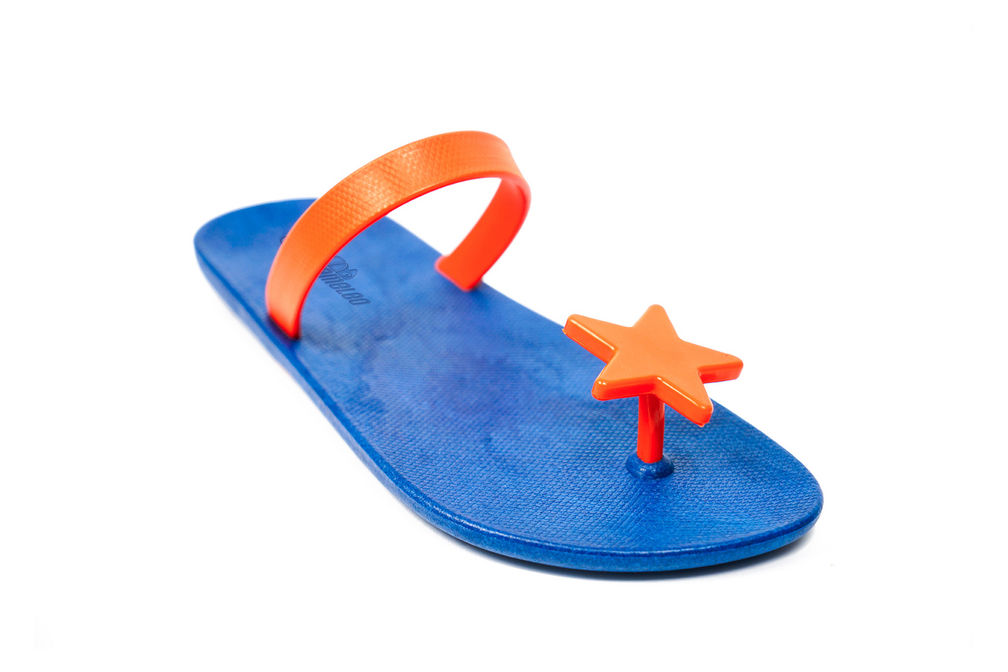 Poppi Star Blue Sole Orange Strap