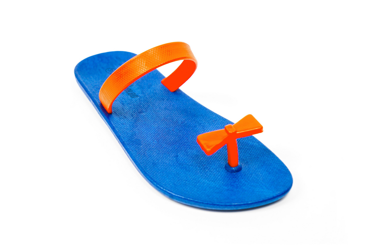 Poppi Bow Blue Sole Orange Strap