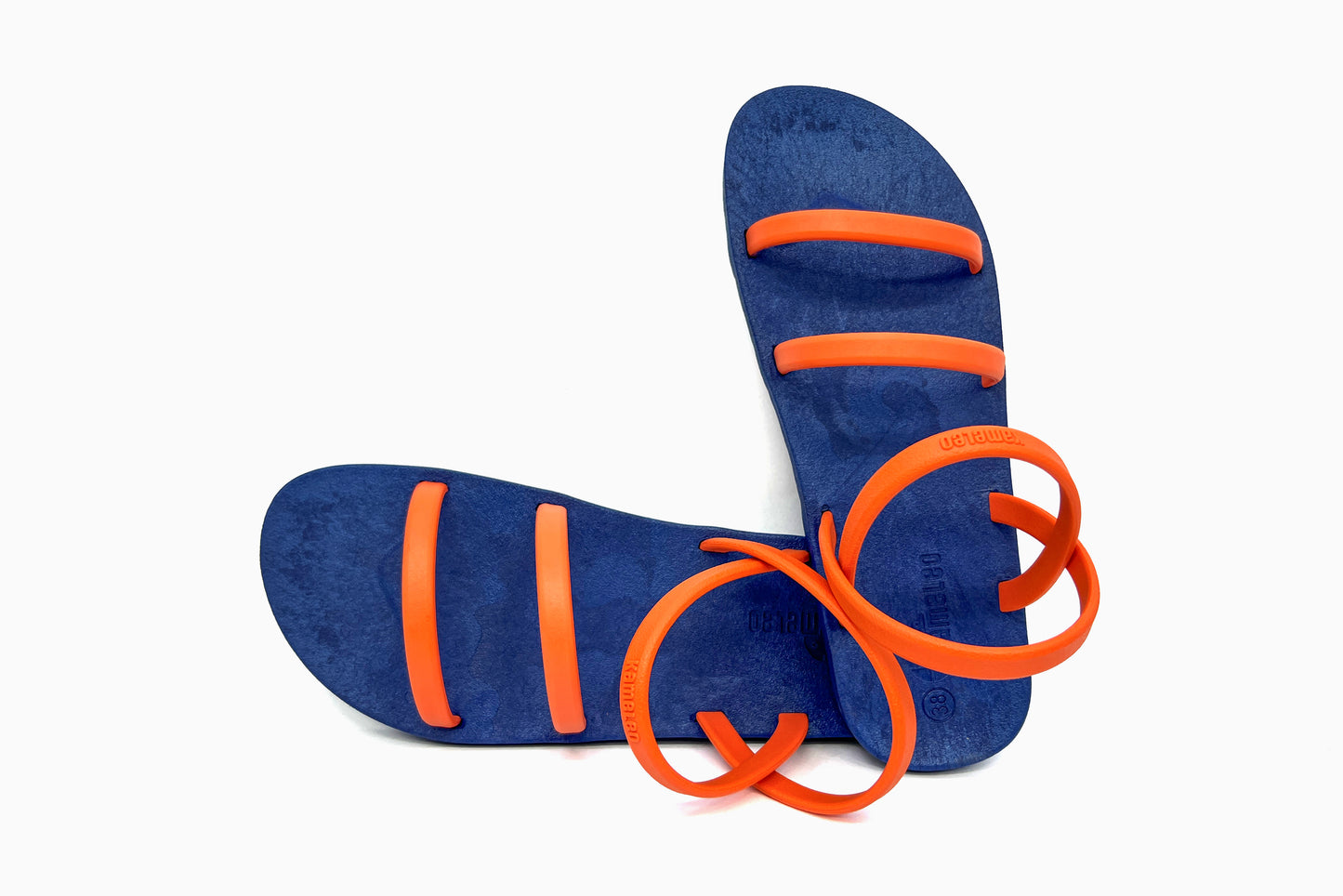 Twin Slim Blue Sole Orange Strap