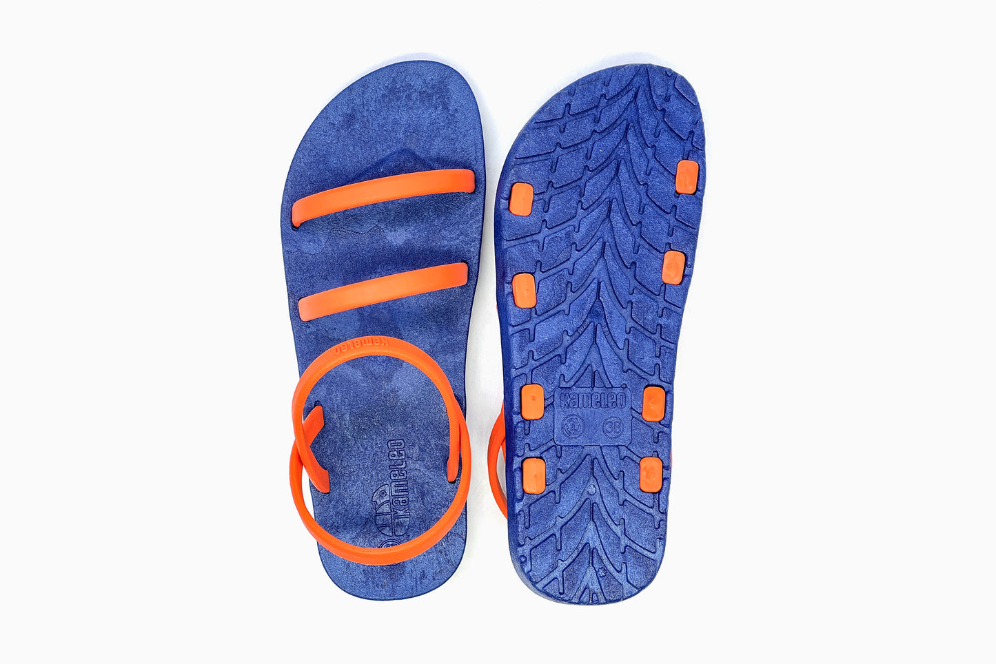 Twin Slim Blue Sole Orange Strap
