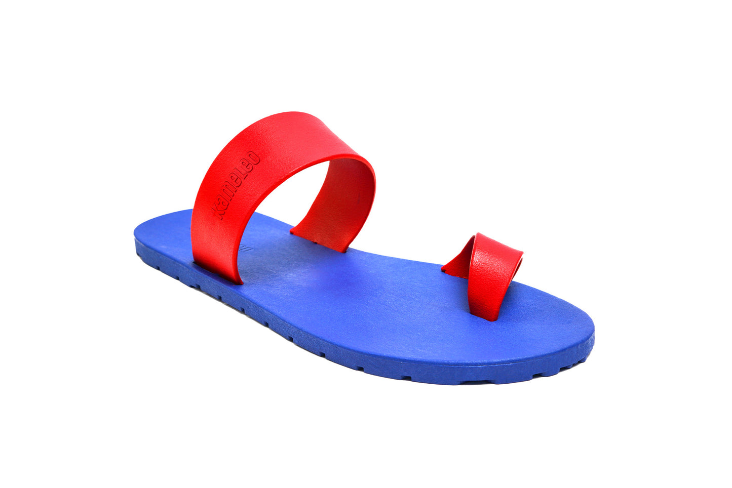 Pop Thumb Blue Sole Red Strap