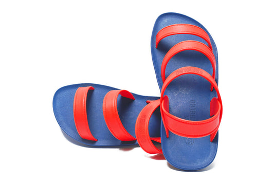 Twin Plus Blue Sole Red Strap