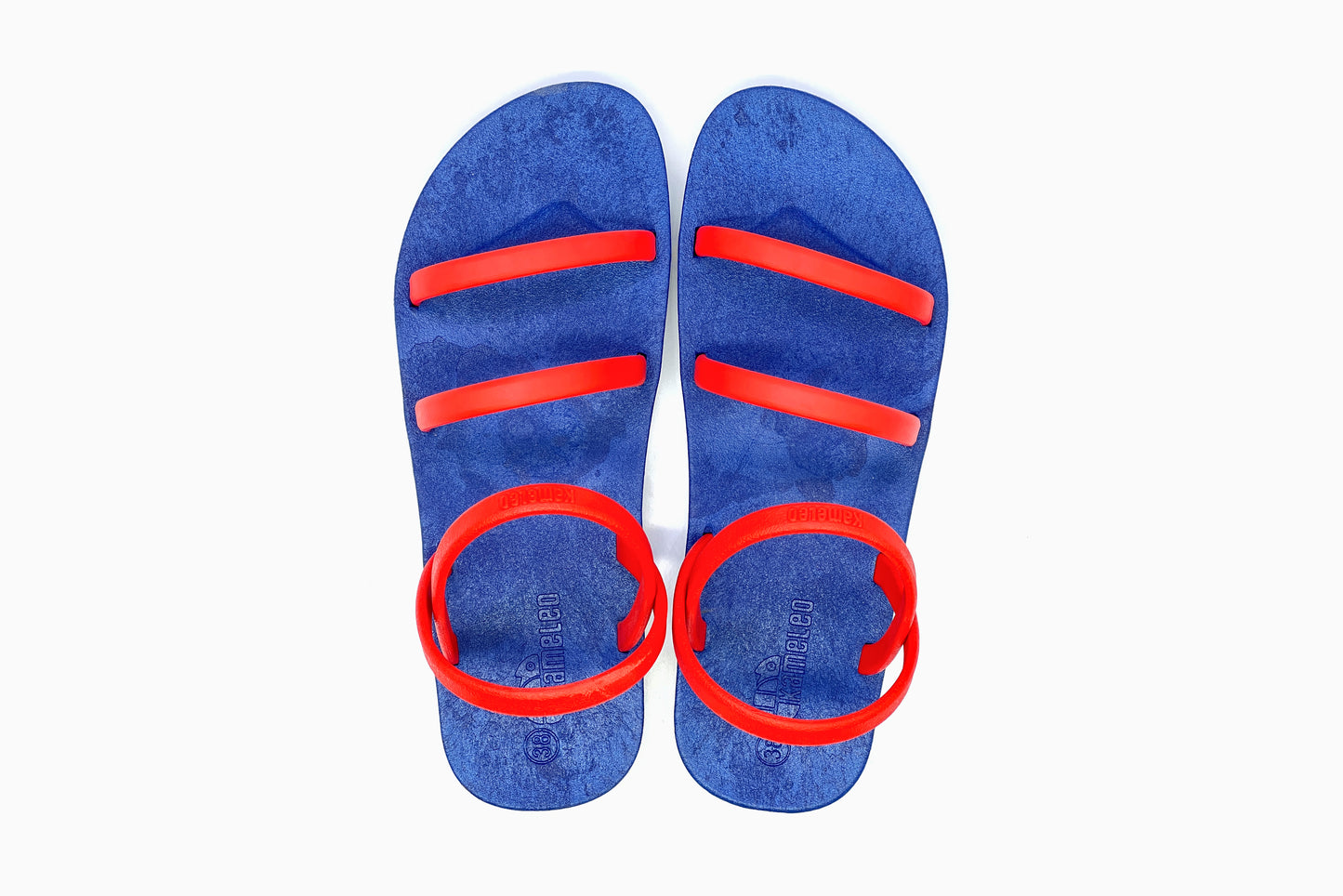 Twin Slim Blue Sole Red Strap