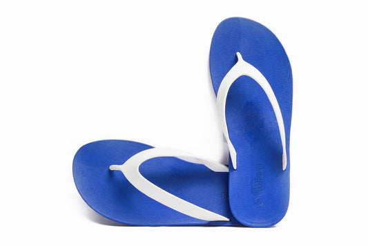 Flippy Blue Sole White Strap