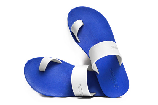 Pop Thumb Blue Sole White Strap