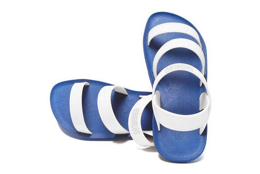 Twin Plus Blue Sole White Strap