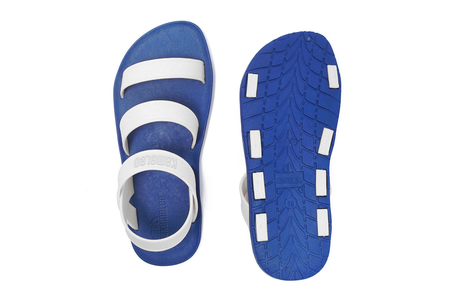 Twin Plus Blue Sole White Strap