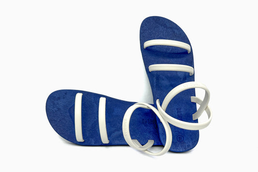 Twin Slim Blue Sole White Strap