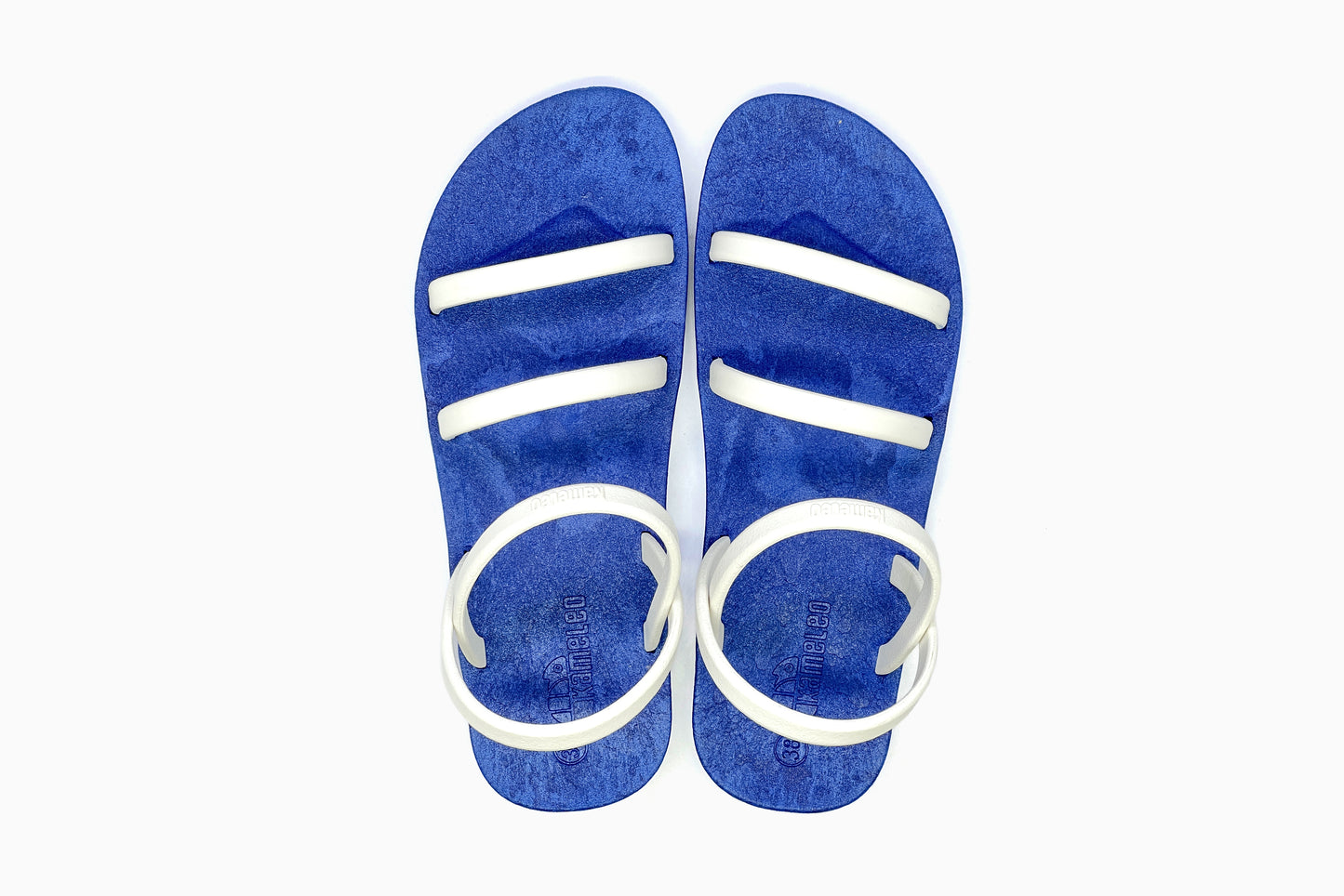 Twin Slim Blue Sole White Strap