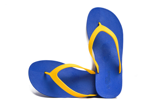 Flippy Blue Sole Yellow Strap