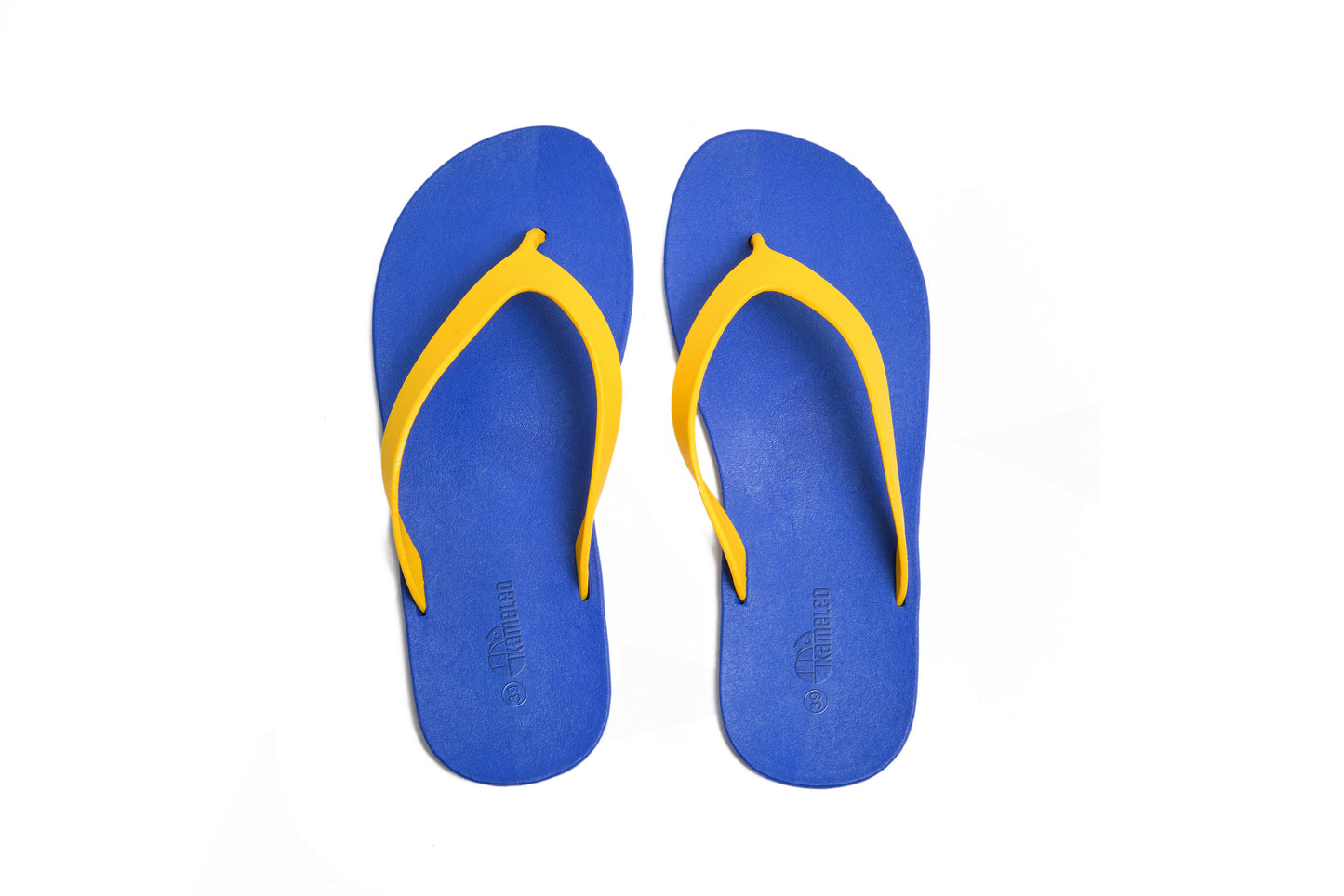 Flippy Blue Sole Yellow Strap