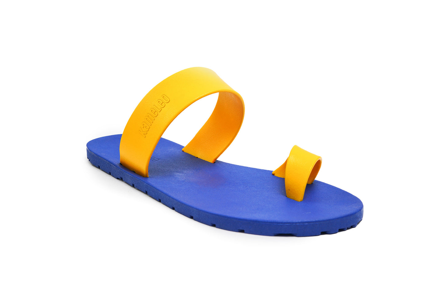 Pop Thumb Blue Sole Yellow Strap
