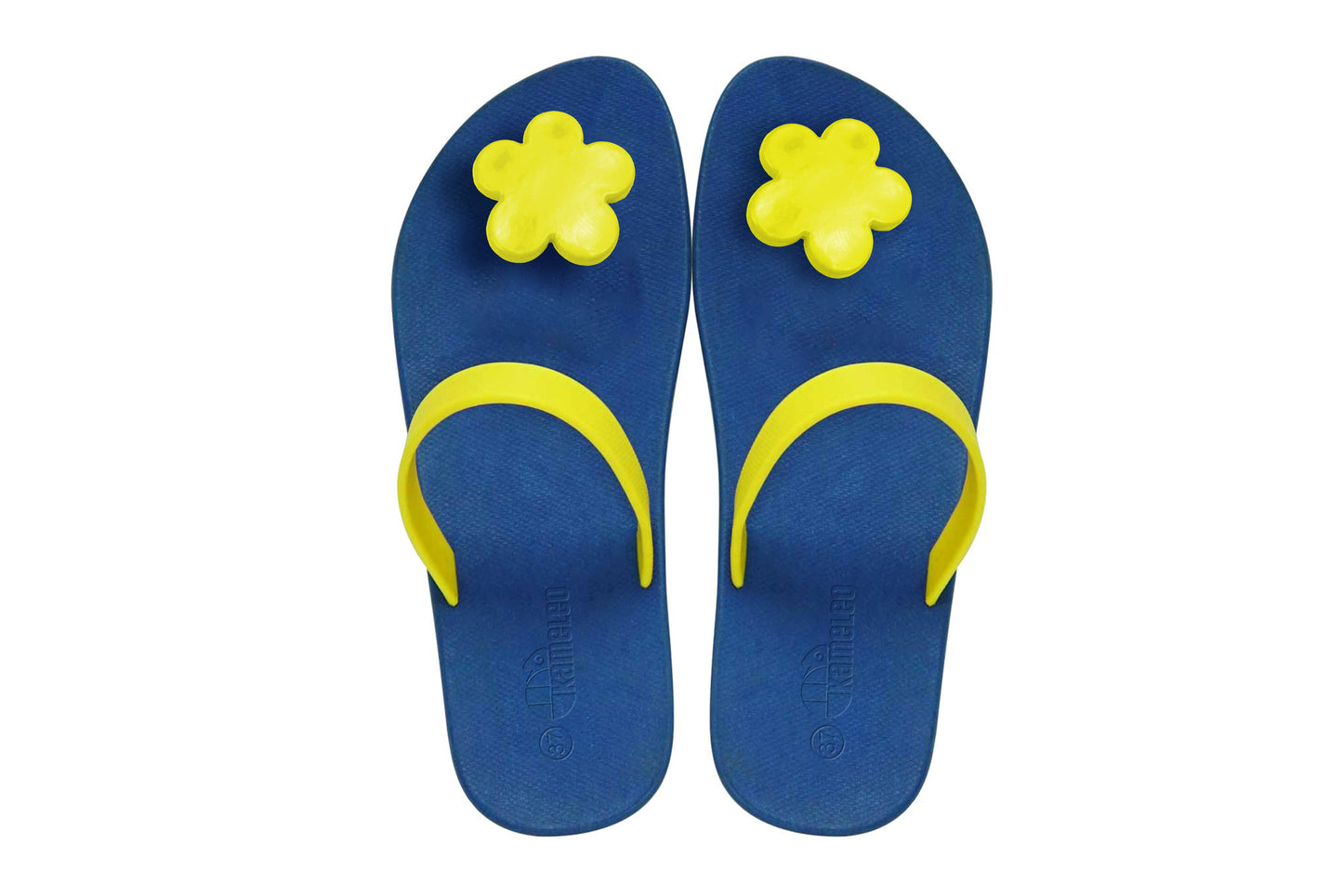 Poppi Flora Blue Sole Yellow Strap