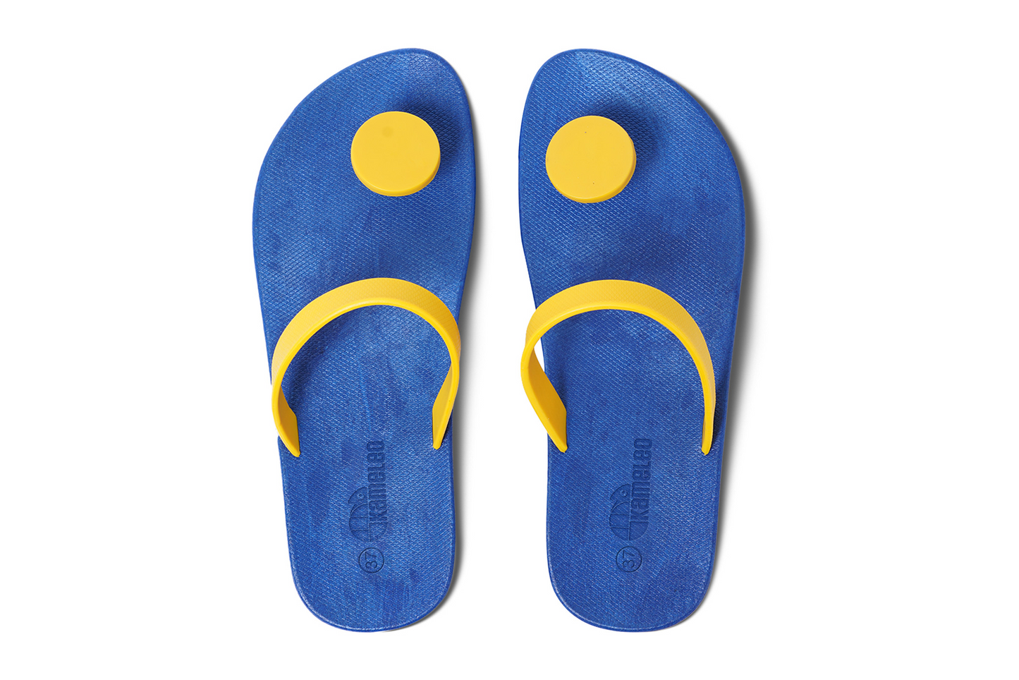 Poppi Dot Blue Sole Yellow Strap