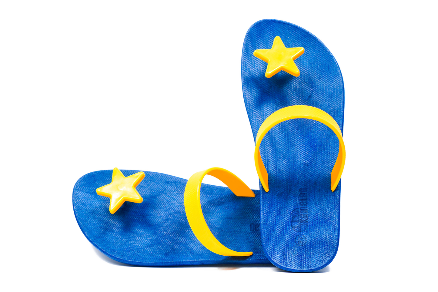 Poppi Star Blue Sole Yellow Strap