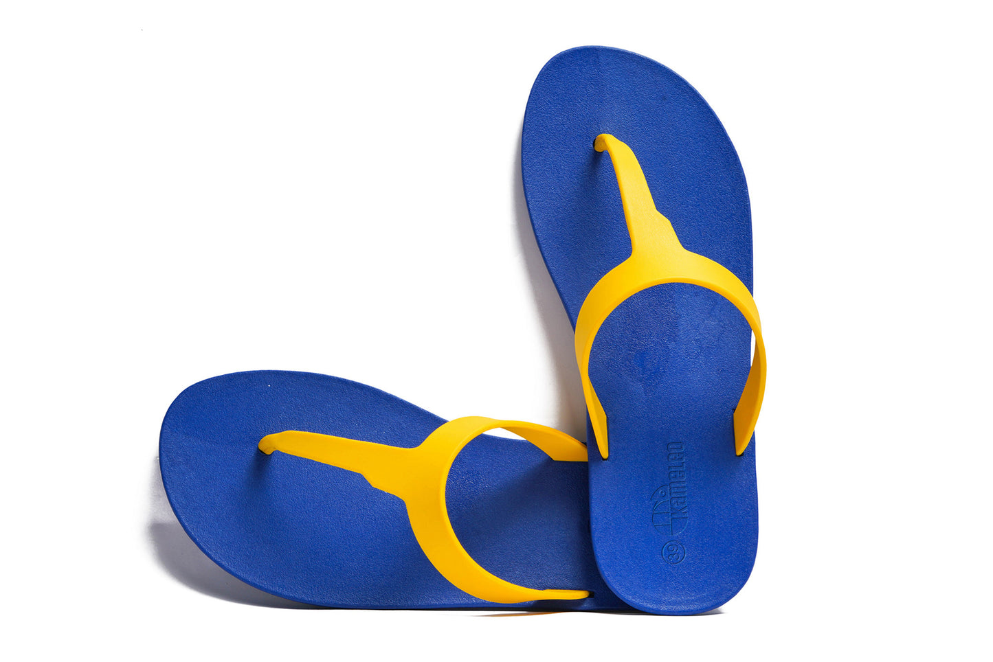 Thongs Blue Sole Yellow Strap