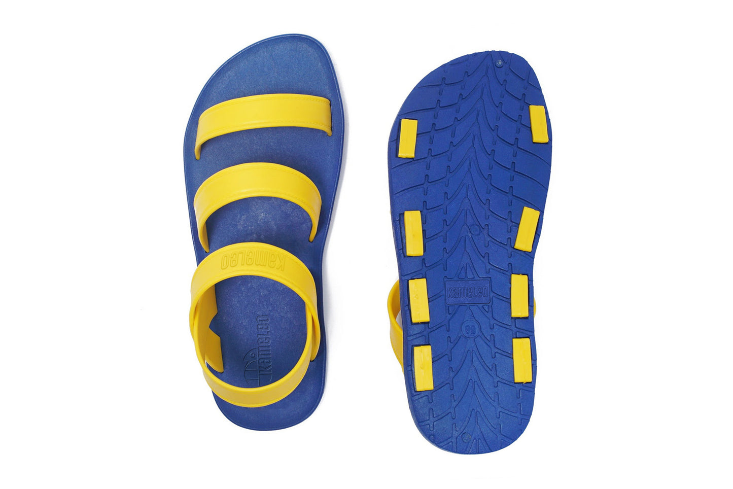 Twin Plus Blue Sole Yellow Strap
