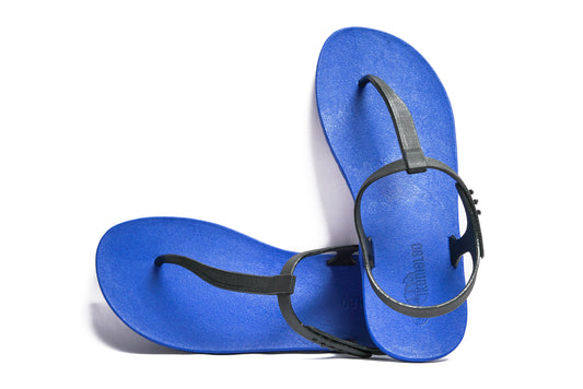 Saily Blue Sole Black Strap