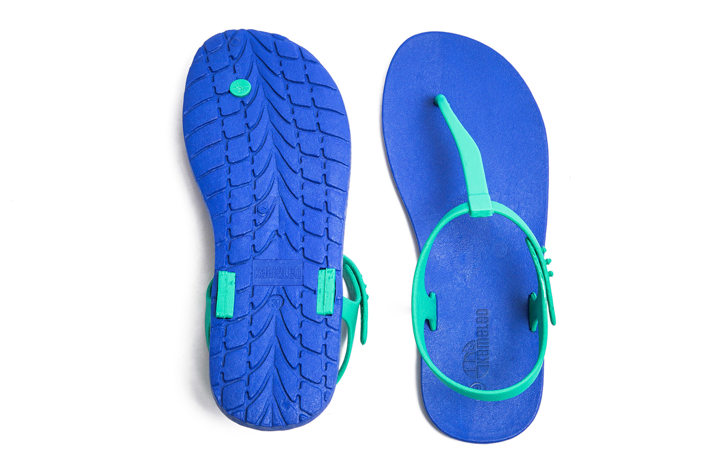 Saily Blue Sole Green Strap