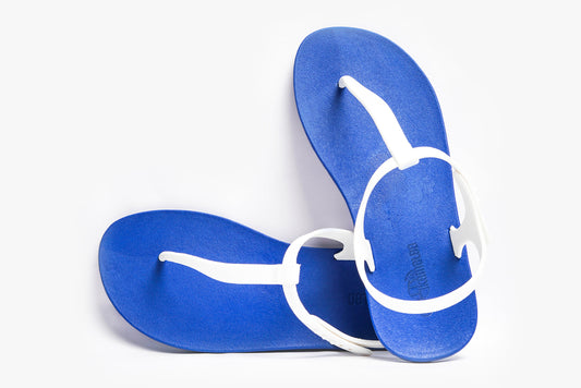 Saily Blue Sole White Strap