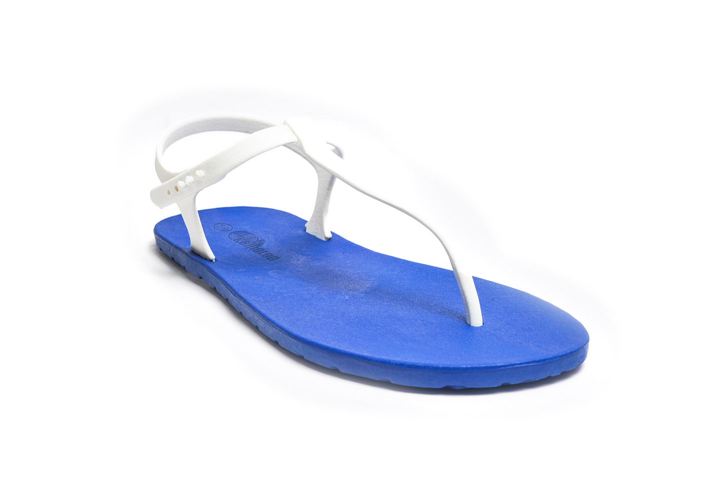 Saily Blue Sole White Strap