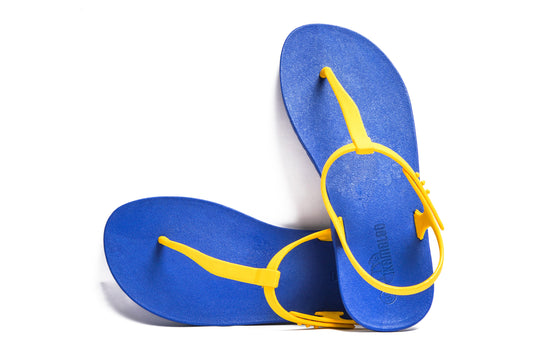Saily Blue Sole Yellow Strap