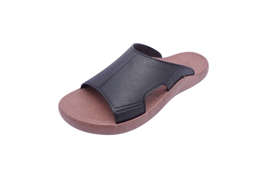 Jangy Brown Sole Black Strap