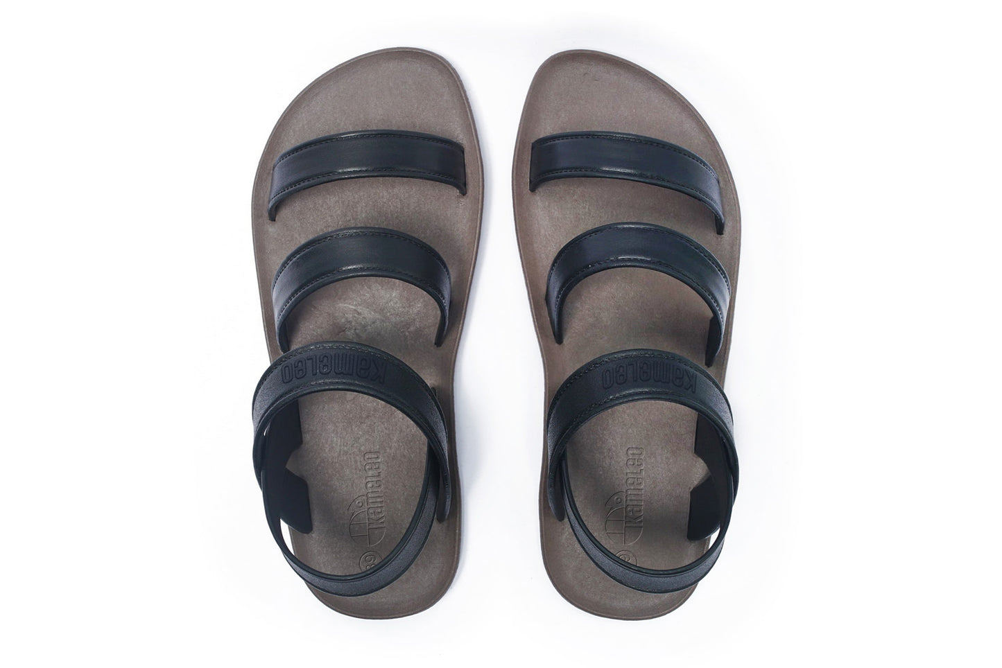 Twin Plus Brown Sole Black Strap