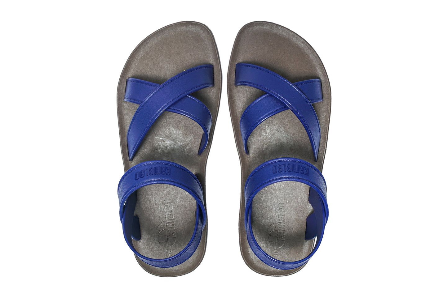 Cross Plus Kids Brown Sole Blue Strap
