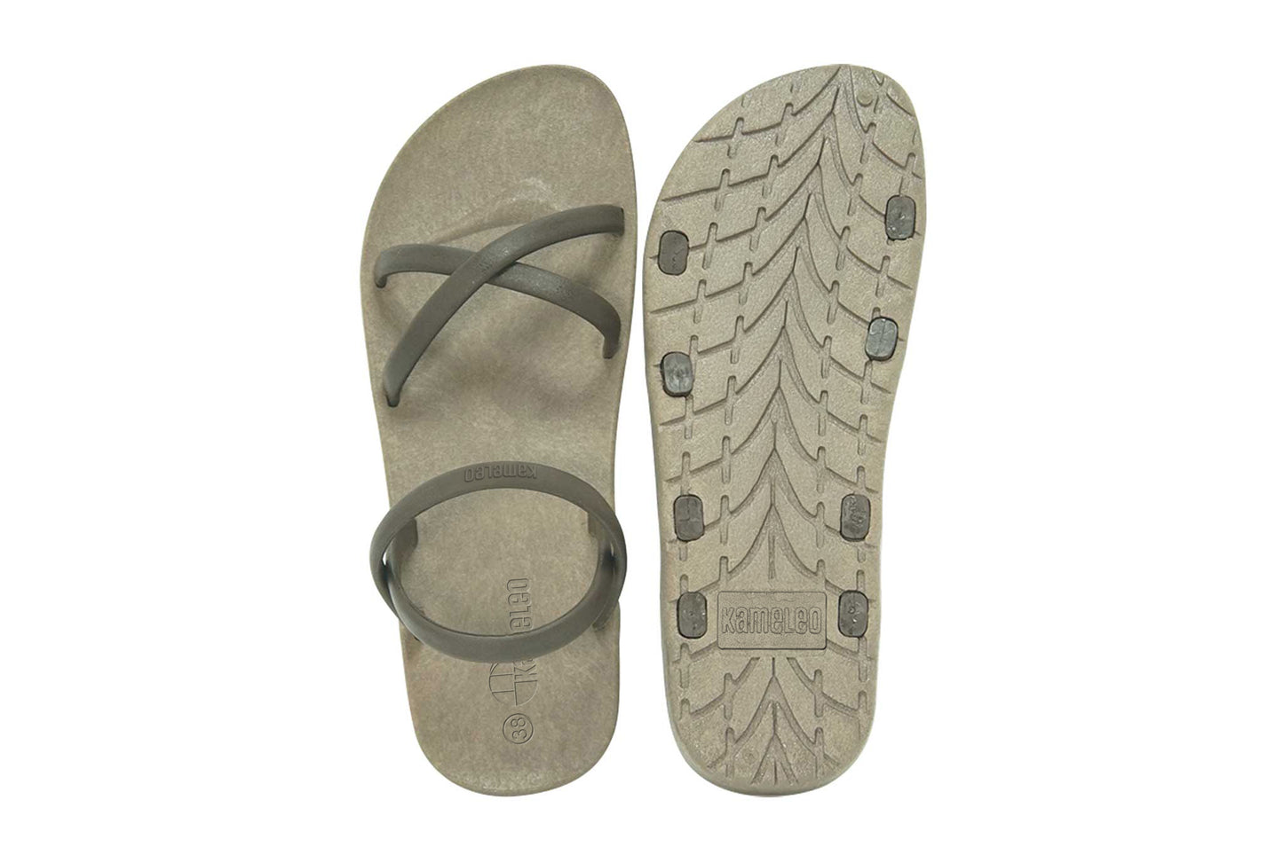 Cross Slim Brown Sole Brown Strap
