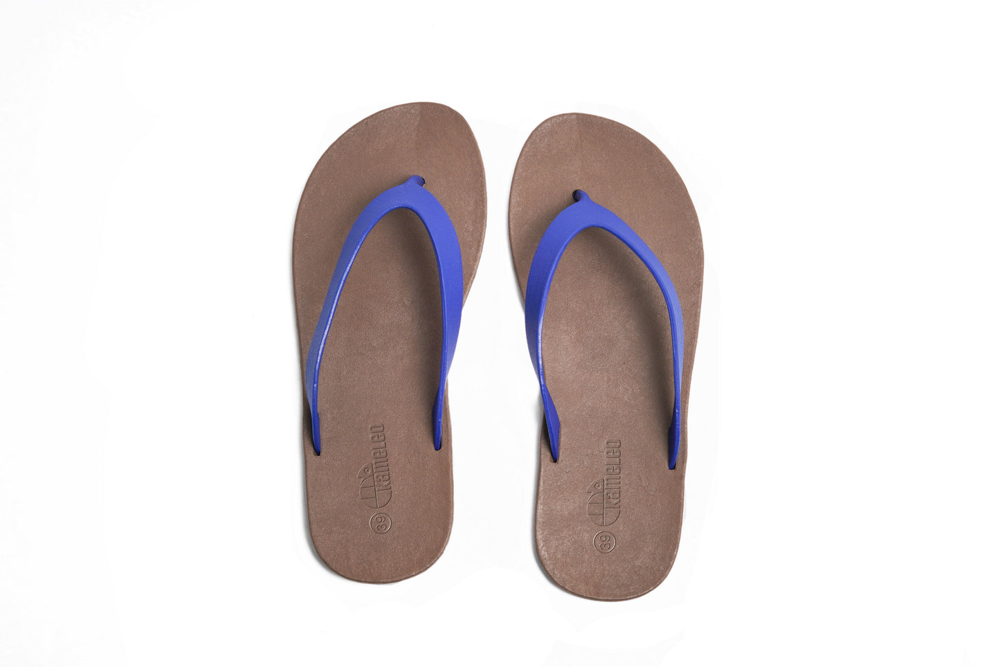 Flippy Brown Sole Blue Strap