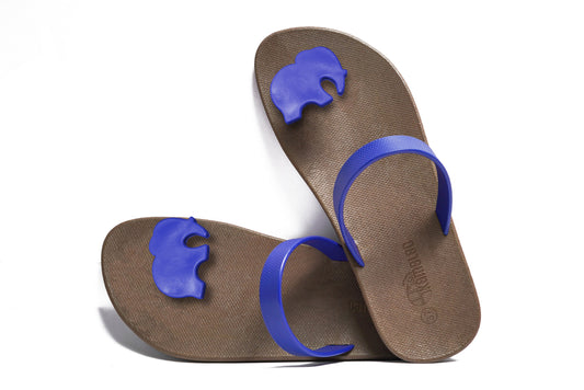 Poppi Ellie Brown Sole Blue Strap